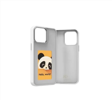 كفر جوال ذكي بالحبر الإلكتروني  بشاشة NFC Refesh ، بدون بطارية ، لجوال آيفون  14 برو ماكس ابيض = 1000000082005