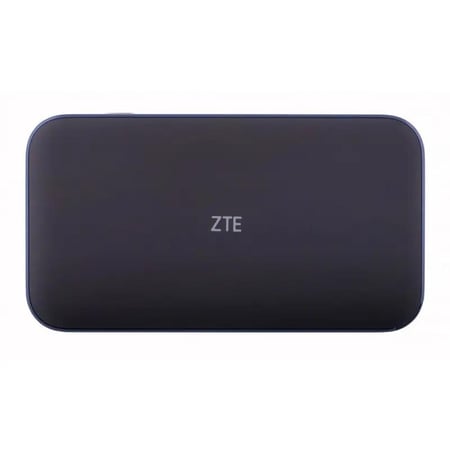 ZTE زد تي اي MU5001 5G واي فاي محمول للسفر يربط 32 جهازا مع شاشة تعمل بالمس وبطارية تدوم حتي 8ساعات مع شحن سريع(اسود مع ازرق في الجوانب) = 6902176081132