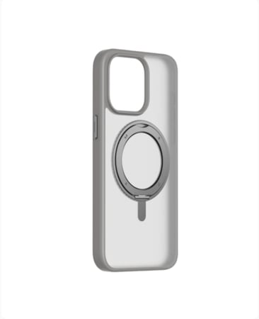 Momax كفر حماية موماكس كيسفورم مع ماج سيف وستاند مغناطيسي قابل للدروان آيفون 15 برو - تيتانيوم = 4894222072664