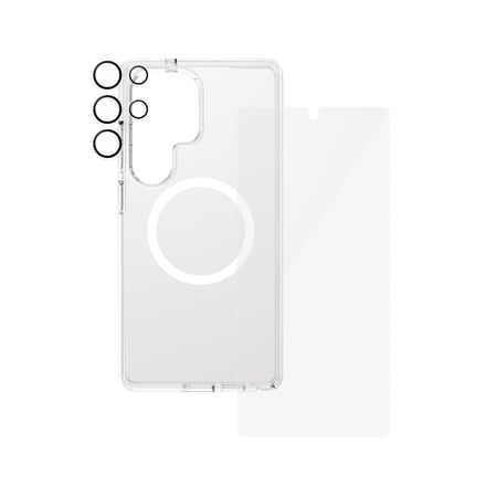 PanzerGlass بانزر جلاس CARE بكج حماية 3 في 1 يدعم تقنية الماج سيف سامسونج اس 25 الترا شفاف= 5715685016189