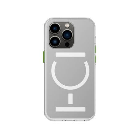 Goui جراب مغناطيسي مع قضبان مغناطيسية لهاتف IPhone 14 Pro Max + حزام مغناطيسي - شفاف = 6285924000532