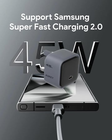 AUKEY شاحن حائط Aukey PA-C2 Comet 45W PD بتقنية GaN =689323789245