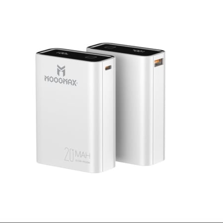 MOOGMAX شاحن متنقل بقوة 20الف 22.5W ابيض  = 6973752291283