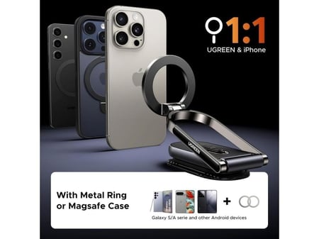 UGREEN يوجرين - حامل هاتف مغناطيسي للوحة القيادة - أسود=6941876261864