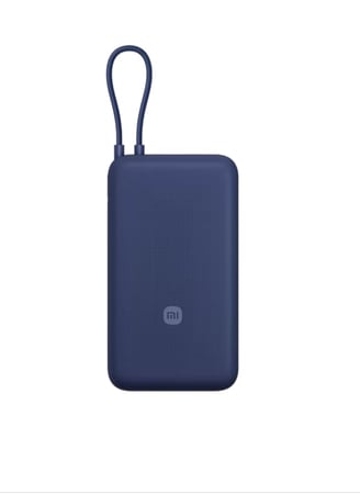 Xiaomi باور بانك شاومي 33 وات 20000 مللي أمبير - تان GL (كابل مدمج) ازرق = 6941812795651