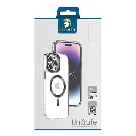 HELMET كفر حمايه من هيلمت يدعم خاصية ماج سيف للايفون 13 برو  / 6.1 / اسود = 647535044156