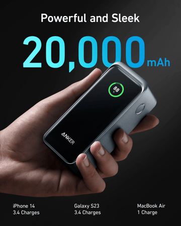 ANKAR  انكر - بطارية متنقلة بسعة 20,000 ملي امبير بقوة 200 واط = 194644130893