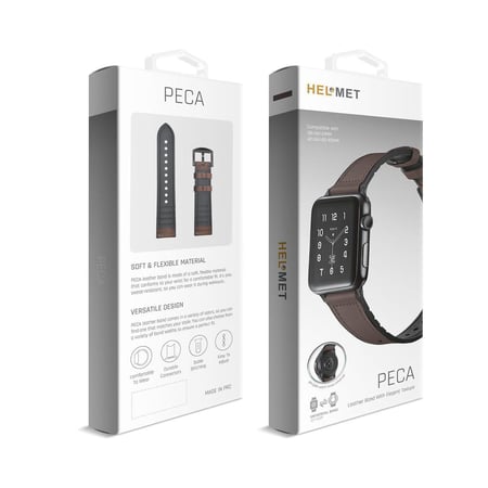 HELMET ⛑ سير ساعة من هيلمت مغناطيس بالكامل سهل الاستخدام عصر ي وعملي يتميز تعدد الالوان والجودة لون بني محروق = 602697755708