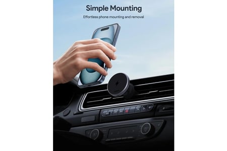 AUKEY أوكي حامل هواتف ذكية مغناطيسي بخاصة دوران بنسبة 360 درجة - رمادي - HD-C49-Gy = 689323787043