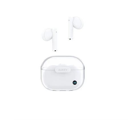 AUKEY سماعات أذن لاسلكية حقيقية EP-M2 Move Air TWS مقاس 13 مم، بلوتوث 5.3 IPX4، بيضاء = 689323786176