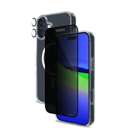 ArmorPro 3-in-1 Combo (Privacy Screen Protector & Camera Lens &  Clear Case with Magsafe) for iPhone 16 Pr = 6975312013052 - بكج حمايه ايفون 16 برو (((ماك سيف)) 3 في 1 ملاقيف من ارمور برو