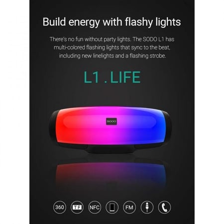 سبيكر لاسلكي من SODO موديل L1.LIFE