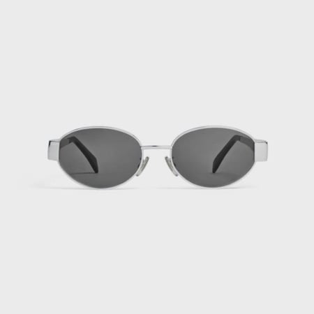 نظارة شمسية سيلين -  Celine  Triopmphe Metal 01 Sunglasses - Silver