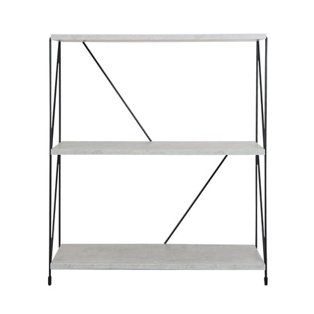 طاوله مدخل ارفف خشب ماليزي 3 ادوار لون رمادي