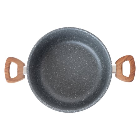 قدر عميق جرانيت مع غطاء