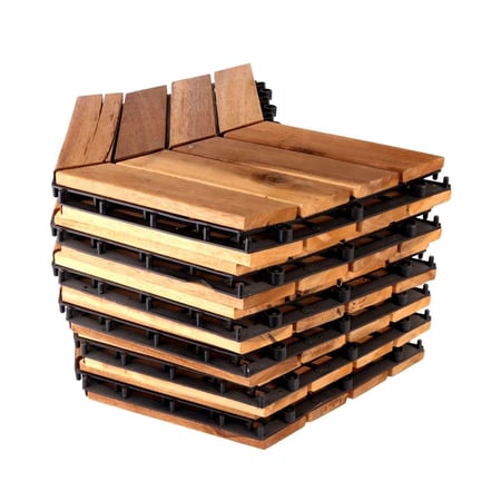 بلاط خشبي خارجي - ارضيات خشبية مثلثة