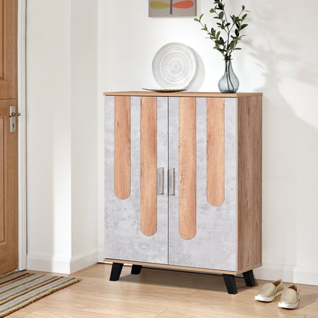 خزانة احذية خشبية درفتين