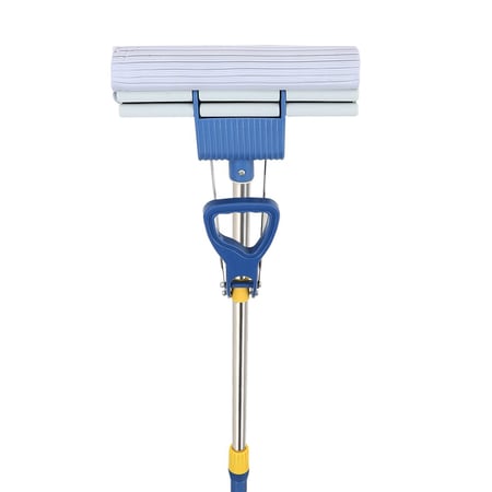 ممسحة تنظيف ارضيات مع عصا يدوية