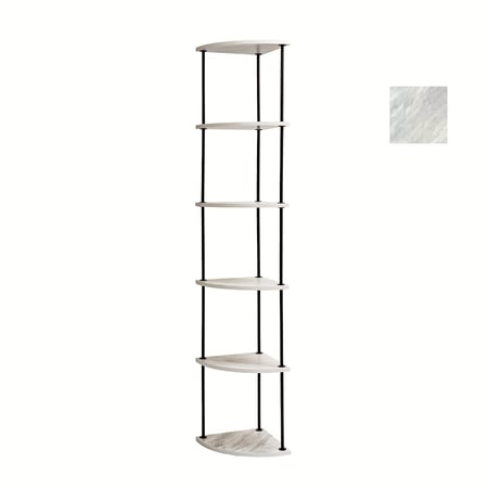 رف زاوية خشبي 6 ادوار