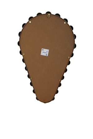 مرآة جدارية أنيقة مع إطار ذهبي