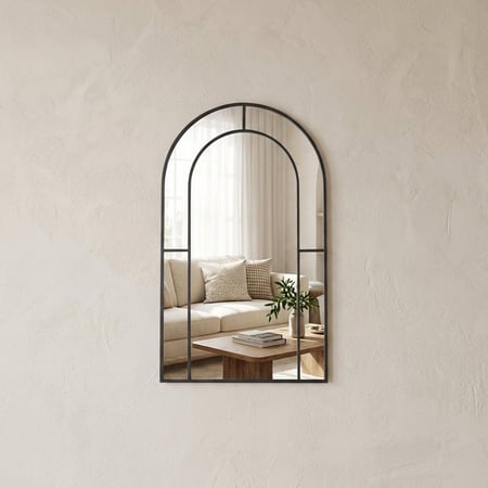 مرايا جدارية بإطار معدن