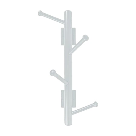 علاقة ملابس جدارية خشب باللون الأبيض