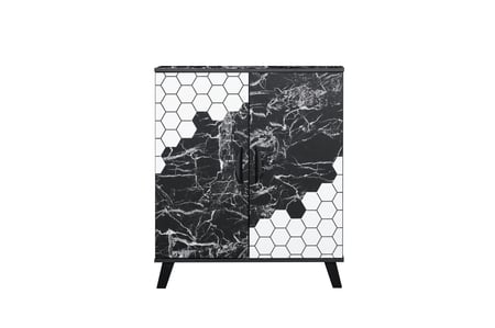 جزامه بابين خشب ماليزي لون اسود رخامي