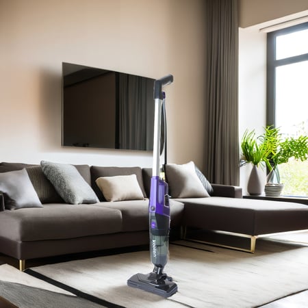 مكنسه كهربائيه كولين 600 واط للتنظيف المتكامل لون بنفسجي