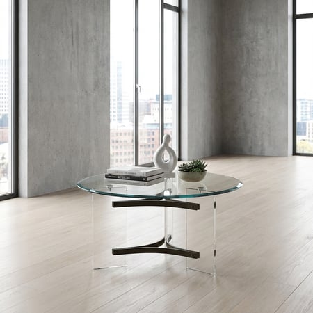 طاولة اكريلك مفرد دائري 90 سم