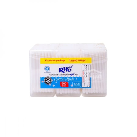 أعواد قطن نقيه 600 حبة