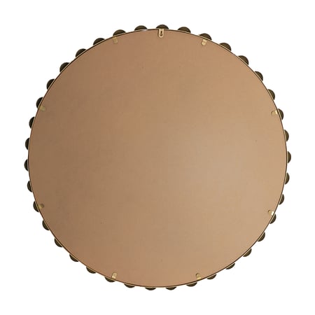 مرايا دائرية كبيرة بإطار ذهبي فاخر