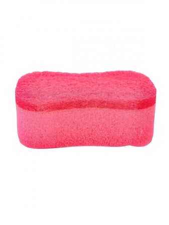 طقم ليف أسفنجيات 10 حبات لون وردي