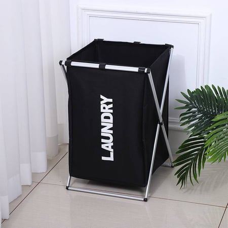 سلة ملابس قماش مفرد قابلة للطي