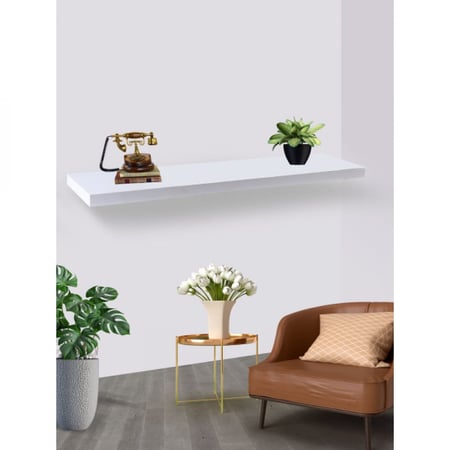 رفوف جدار خشب 100سم