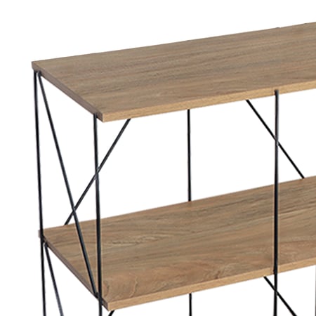 رف مدخل خشب ماليزي 5 مستويات ديكور مداخل مودرن لون خشبي