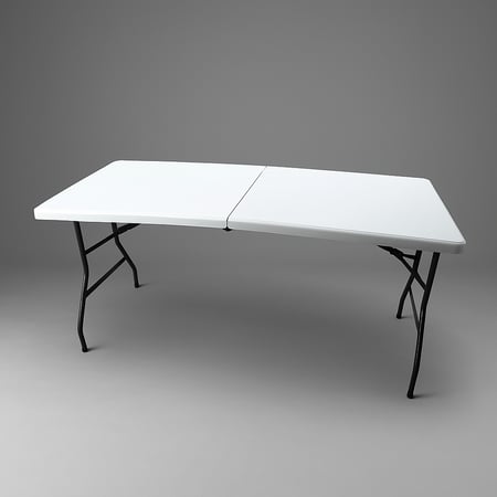 طاولات تقديم قابله للطي أبيض