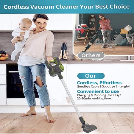 مكنسة كهربائية لاسلكية جي في سي برو