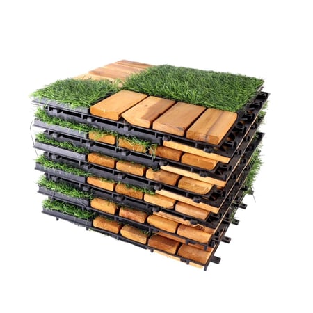 باركية ارضيات - ديكور بلاط عشب وبلاط خشب