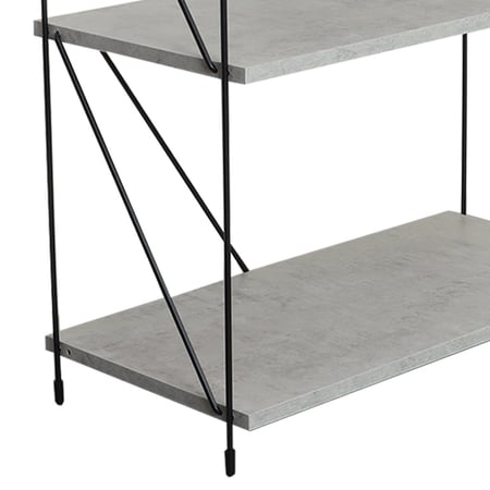 طاوله مدخل ارفف خشب ماليزي 3 ادوار لون رمادي