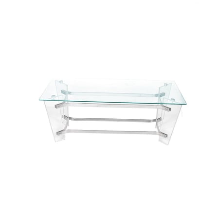 طاولة اكريليك شفافة 120 سم