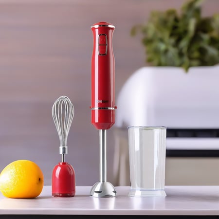 خلاط يدوي كهربائي كولين 3 في 1 - احمر