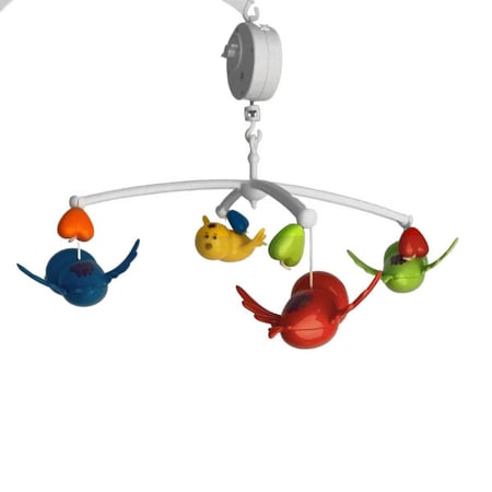 ألعاب سرير موسيقية دوارة للأطفال على شكل طيور جميلة