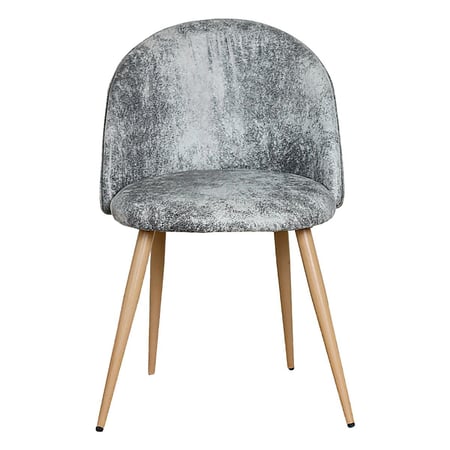 كرسي جلد رخامي فاخر ارجل خشب