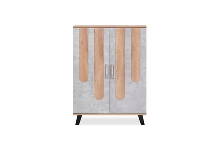 خزانة احذية خشبية درفتين