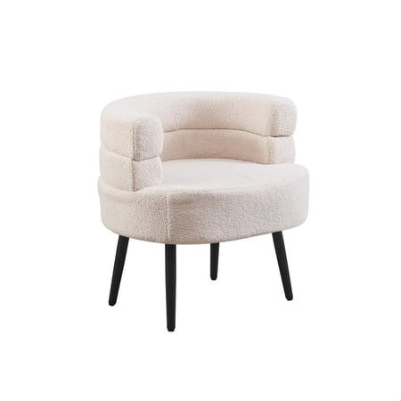 كرسي بوكليه مفرد - بيج