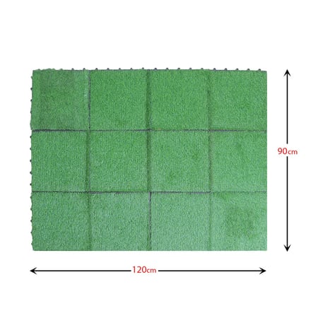 ارضيات عشب صناعي للحدائق 12 قطعة