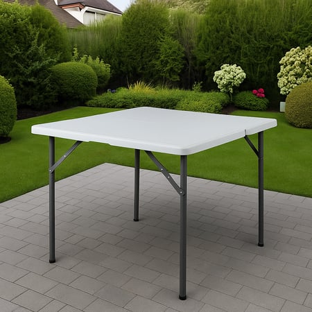 طاولة رحلات قابلة للطي ابيض