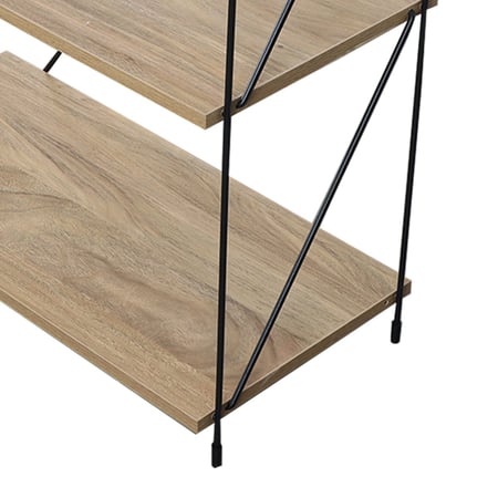 طاوله مدخل ارفف خشب ماليزي 3 ادوار لون خشبي