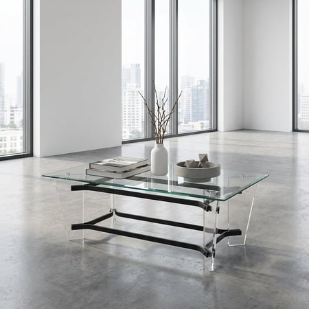 طاولة اكريليك شفافة 120 سم