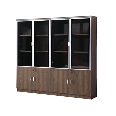 دولاب تخزين ملفات مكتبي 4 درفات - بني